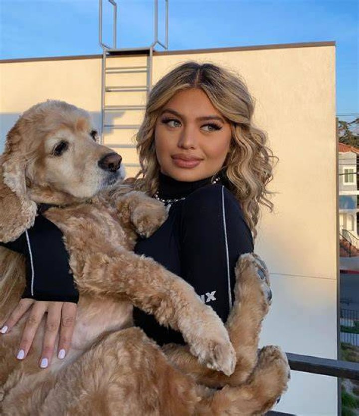 Sofia Jamora is a dog lover