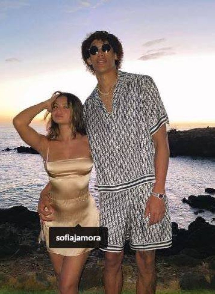 Sofia Jamora with her boyfriend Jaxson Hayes