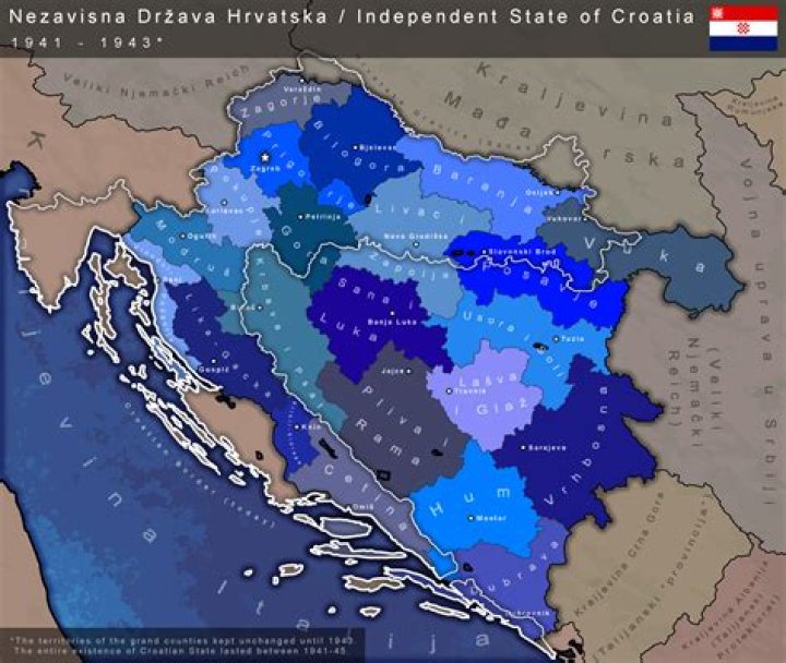 State Of Greater Croatia Envisioned By Ustaše