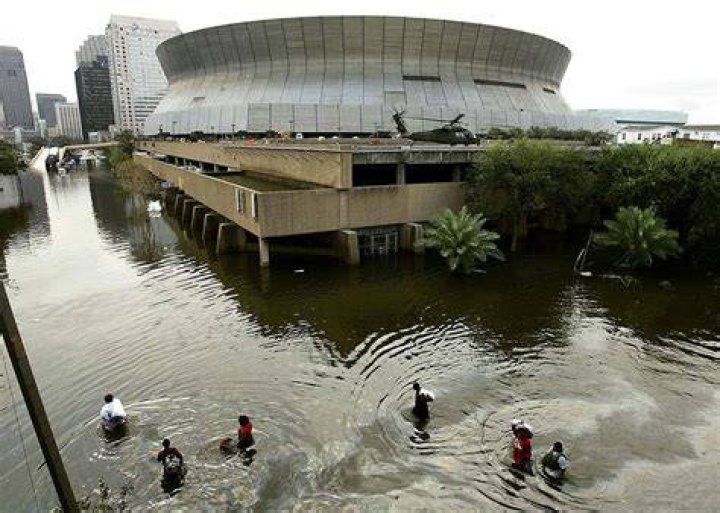 Superdome During Hurricane Katrina Picture