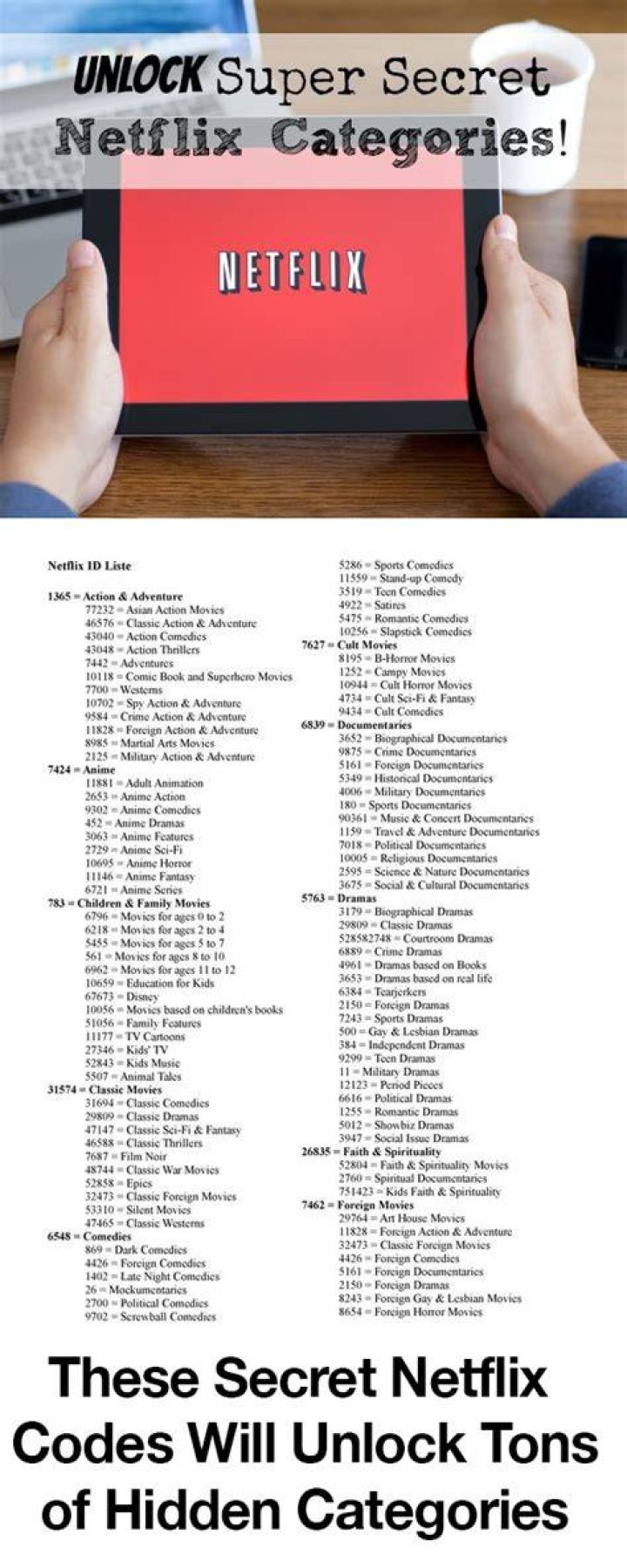 These Secret Netflix Codes Will Unlock Hidden Categories, Shows, & Movies