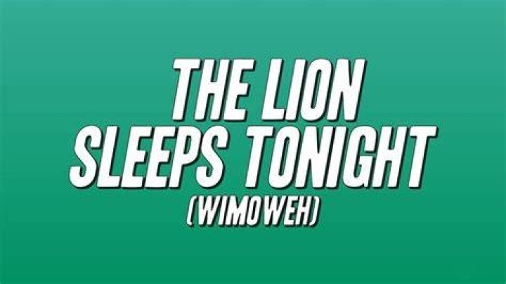 What is the meaning behind The Lion Sleeps Tonight?
