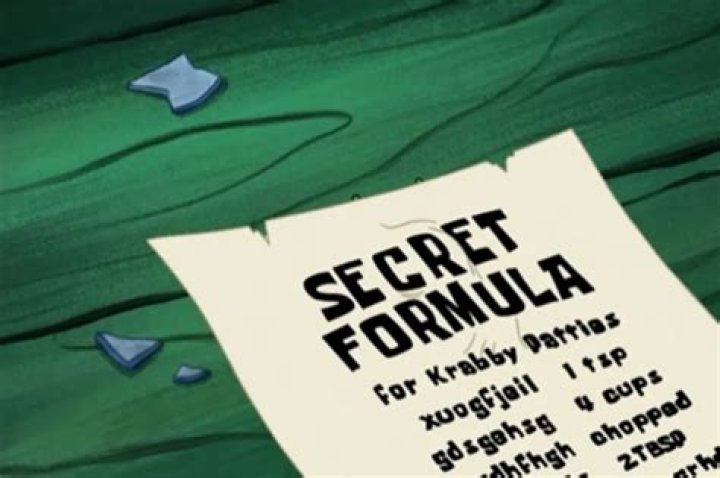 What is the secret formula for the Krabby Patty?