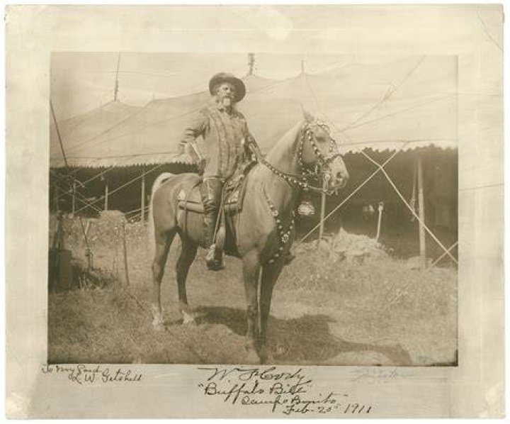 William Cody Horseback With Prince Of Monaco